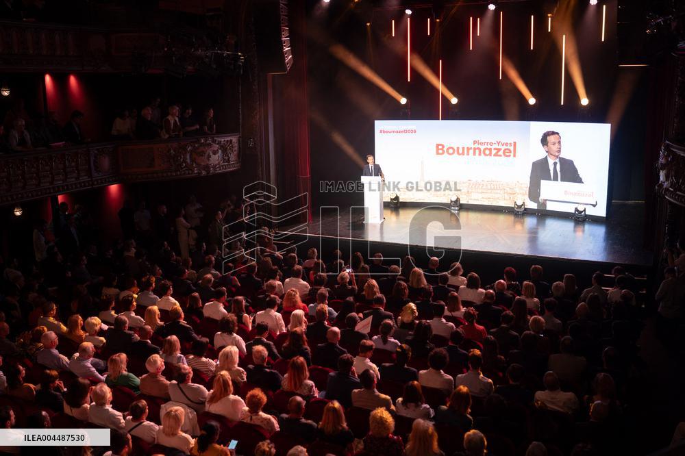 Pierre-Yves Bournazel launch of his mayoral election campaign for the city of Paris AJ
