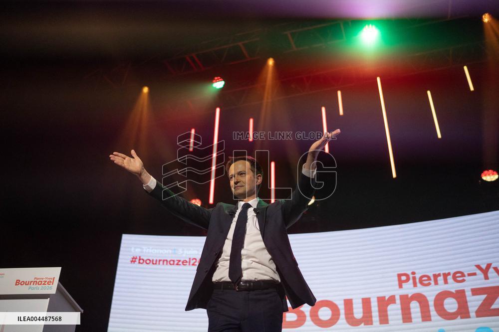 Pierre-Yves Bournazel launch of his mayoral election campaign for the city of Paris AJ