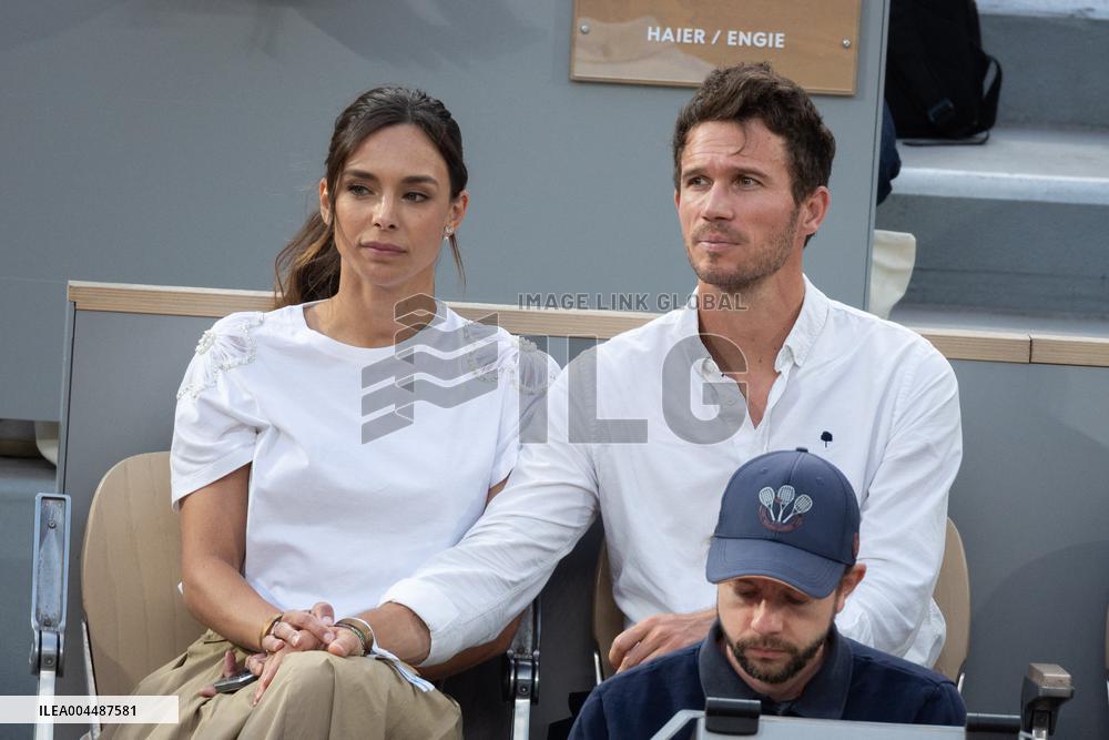 2025 French Open - Celebrities In Stands Night 10 NB