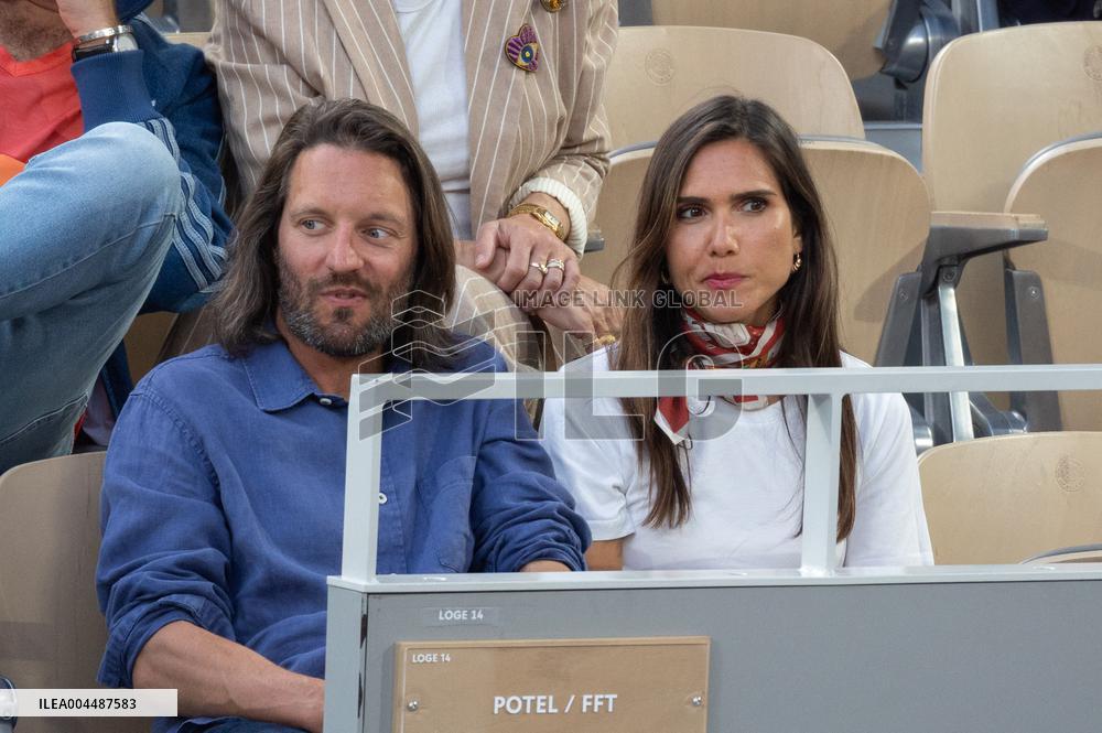 2025 French Open - Celebrities In Stands Night 10 NB