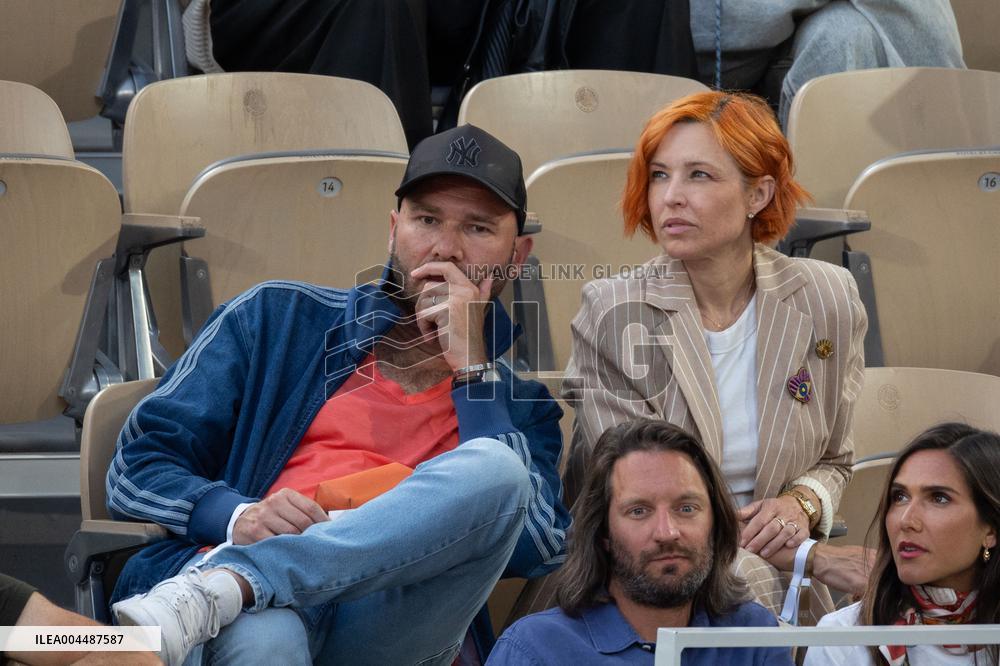 2025 French Open - Celebrities In Stands Night 10 NB