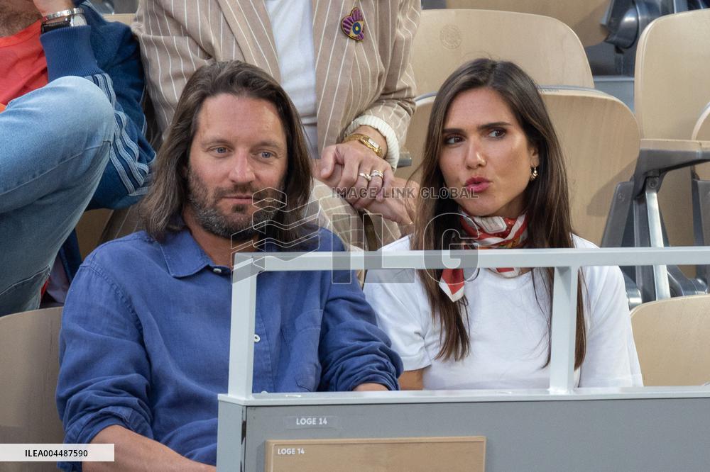 2025 French Open - Celebrities In Stands Night 10 NB