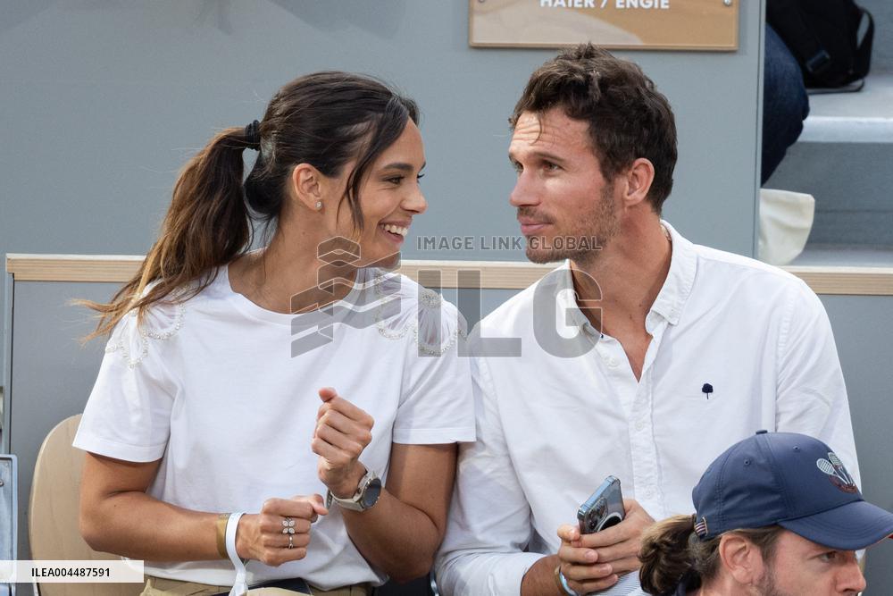 2025 French Open - Celebrities In Stands Night 10 NB