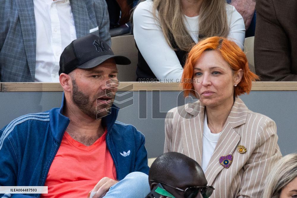2025 French Open - Celebrities In Stands Night 10 NB