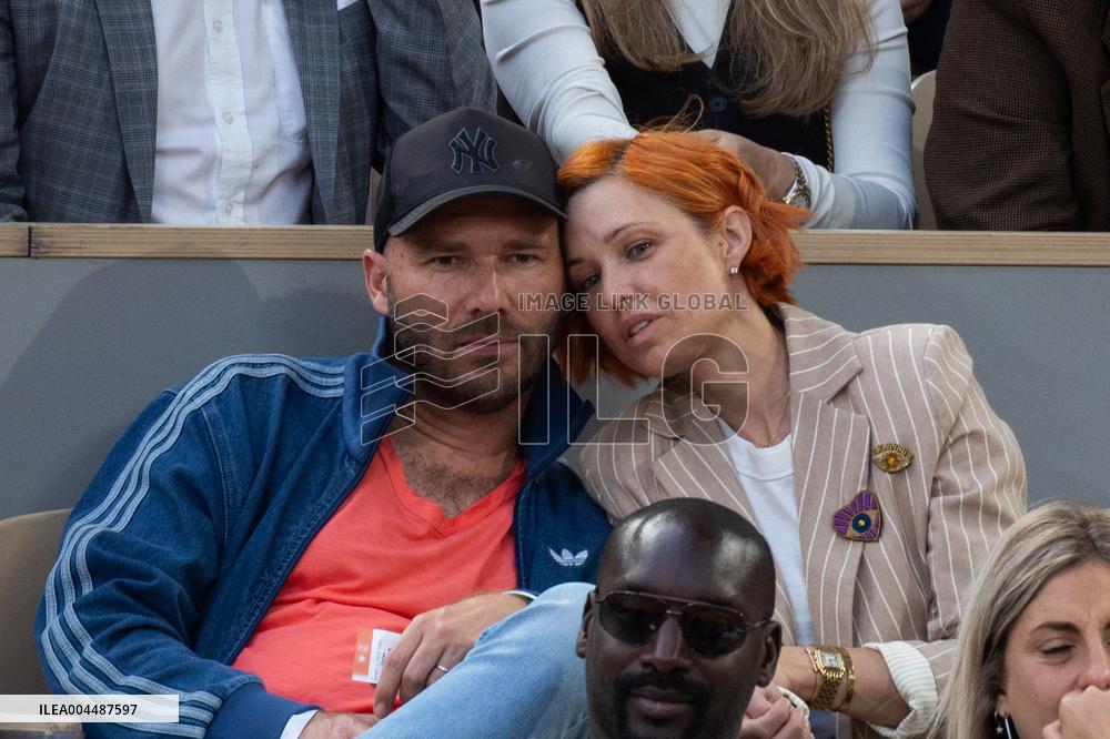 2025 French Open - Celebrities In Stands Night 10 NB