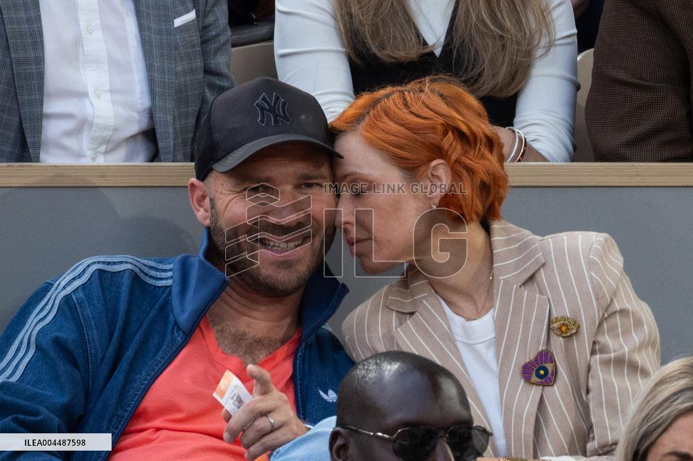 2025 French Open - Celebrities In Stands Night 10 NB