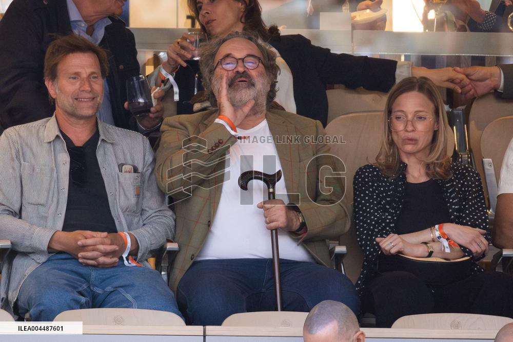 2025 French Open - Celebrities In Stands Night 10 NB