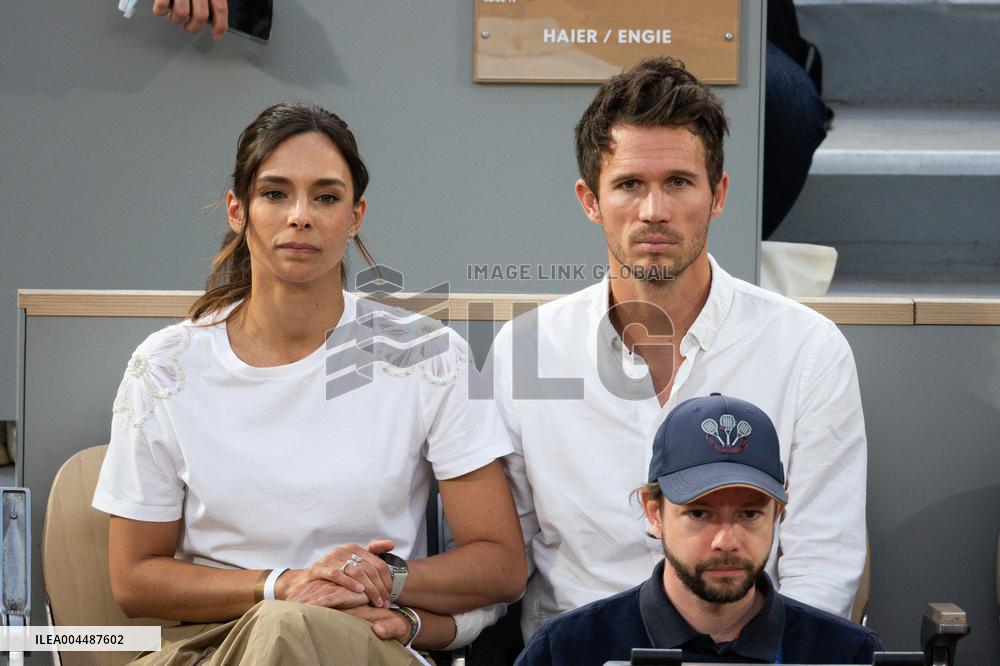 2025 French Open - Celebrities In Stands Night 10 NB