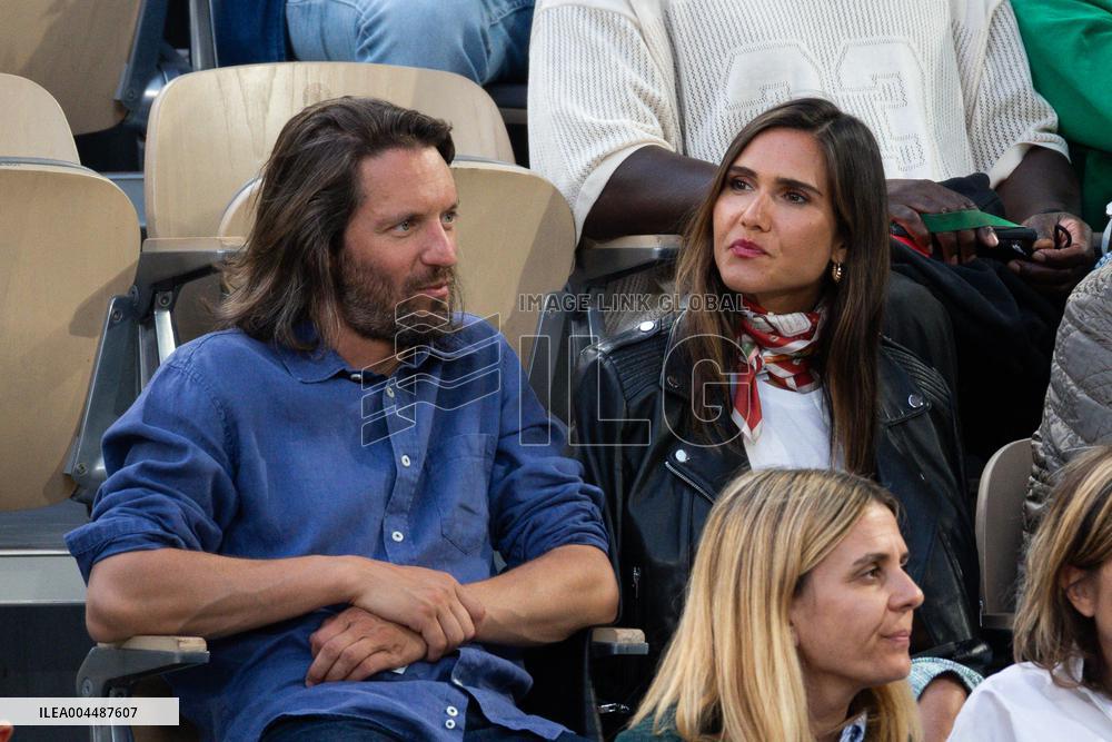 2025 French Open - Celebrities In Stands Night 10 NB