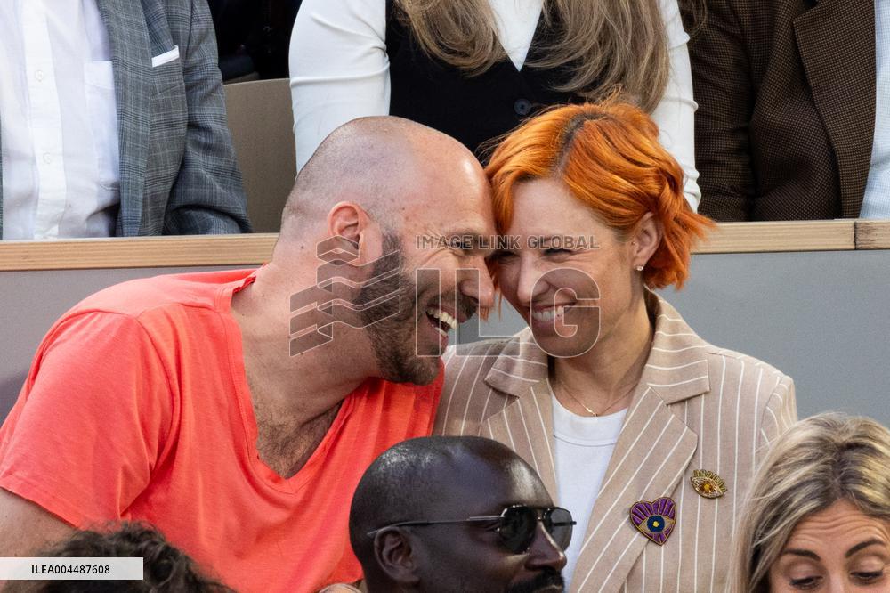 2025 French Open - Celebrities In Stands Night 10 NB