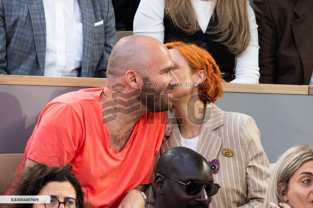 2025 French Open - Celebrities In Stands Night 10 NB