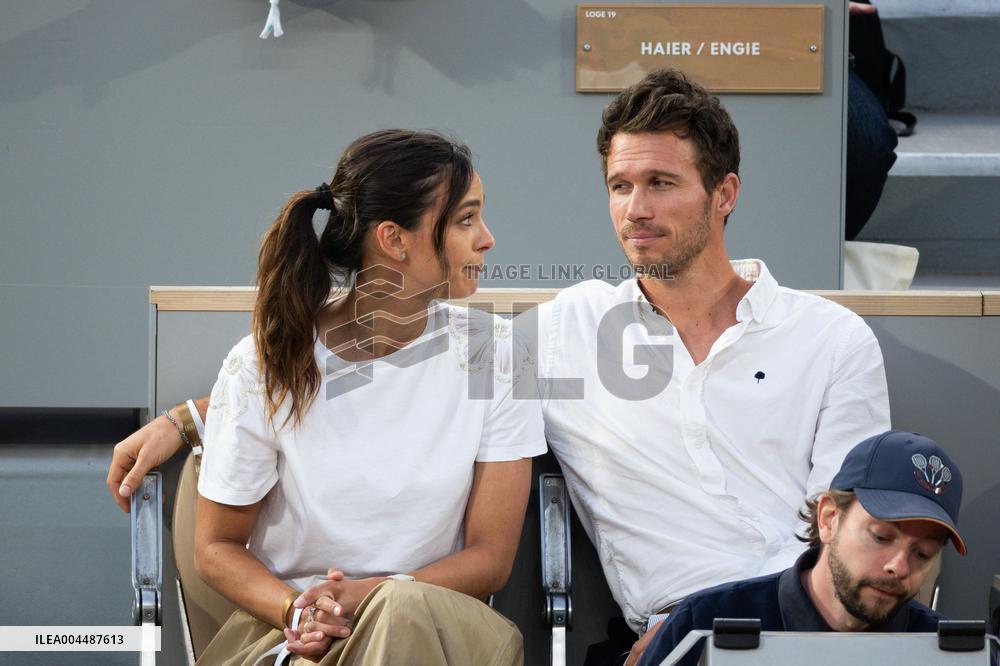 2025 French Open - Celebrities In Stands Night 10 NB