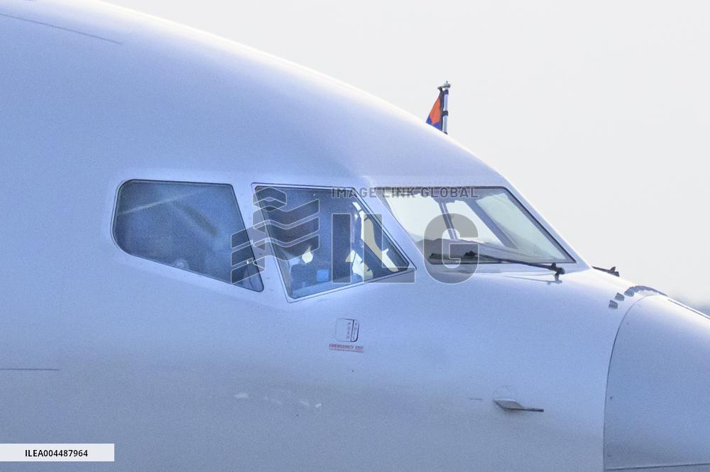 Royal Couple Arriving In Prague