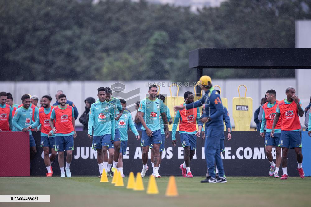 Brazil National Football Team Training Session - Sao Paulo