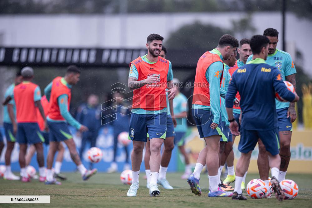 Brazil National Football Team Training Session - Sao Paulo