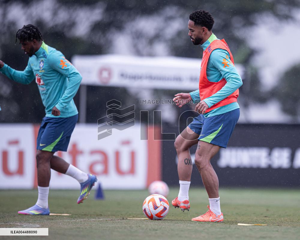 Brazil National Football Team Training Session - Sao Paulo