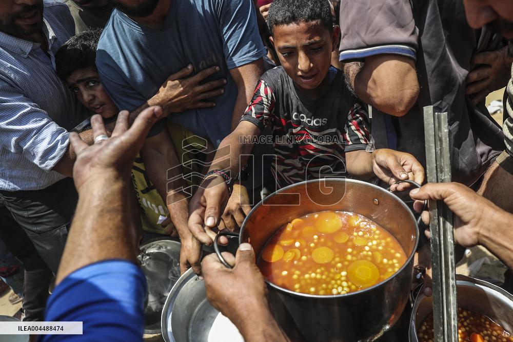 Food Aid Distributed - Gaza