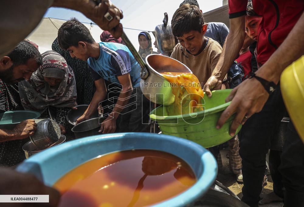 Food Aid Distributed - Gaza