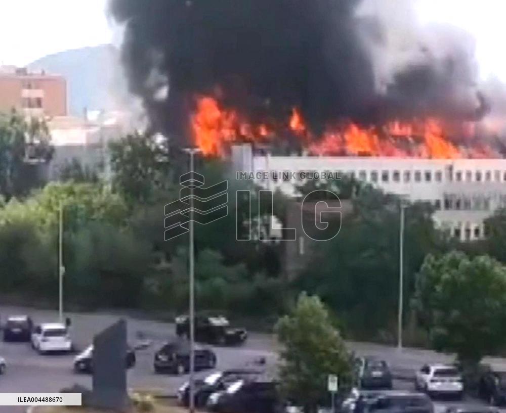 The Viterbo Faculty of Agriculture on Fire - Italy