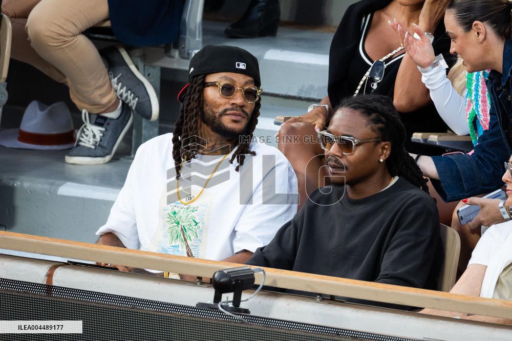 2025 French Open - Celebrities In Stands Night 10 NB