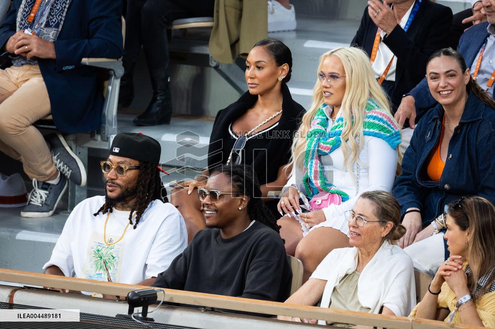 2025 French Open - Celebrities In Stands Night 10 NB