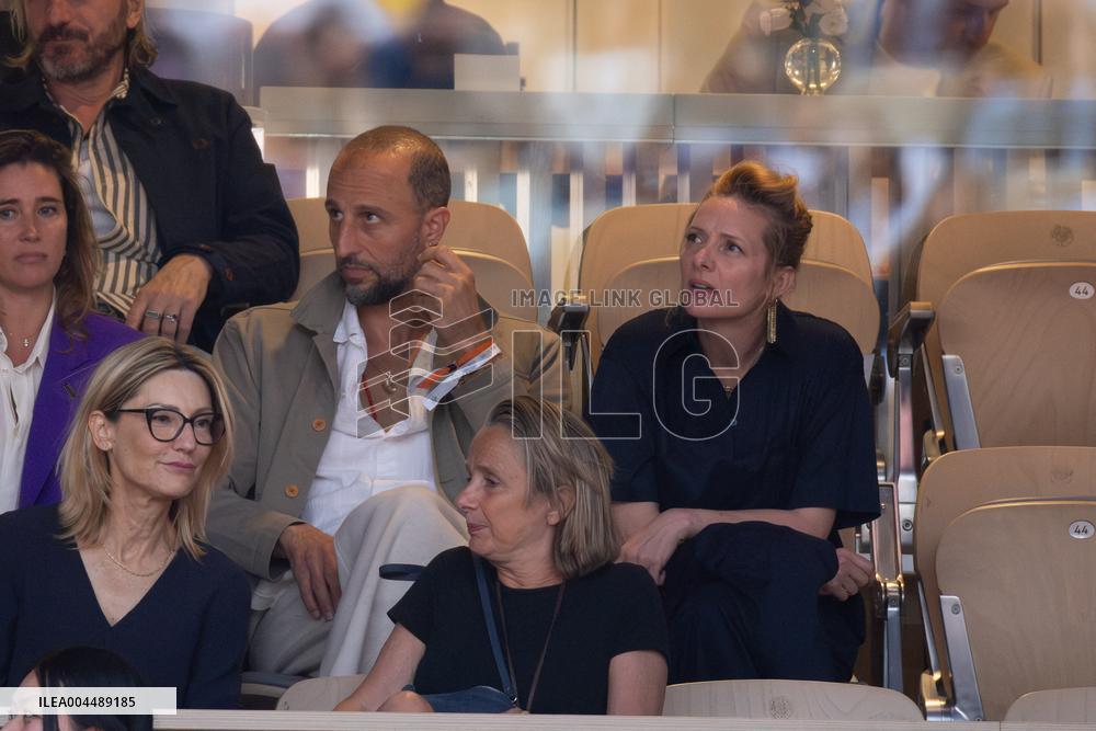 2025 French Open - Celebrities In Stands Night 10 NB