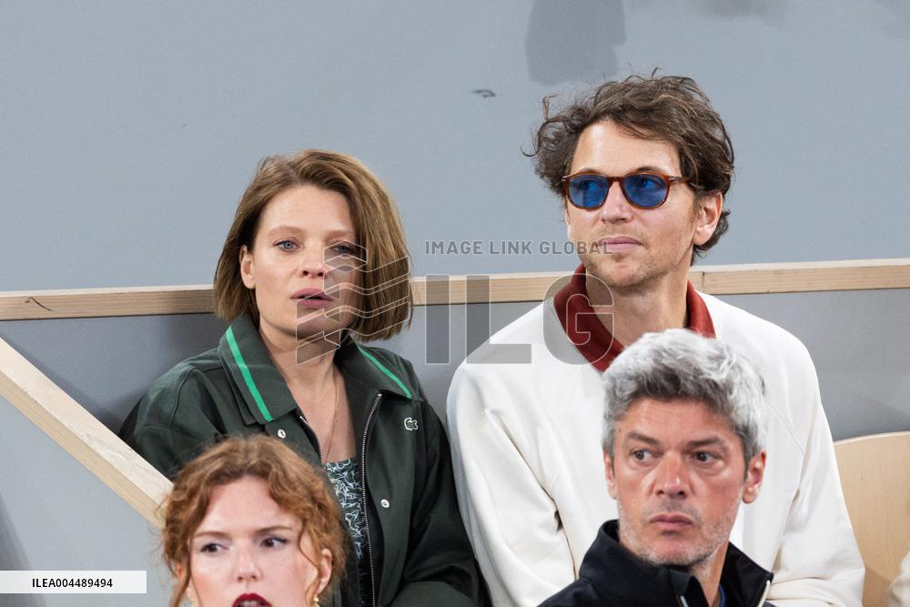 2025 French Open - Celebrities In Stands Day 11