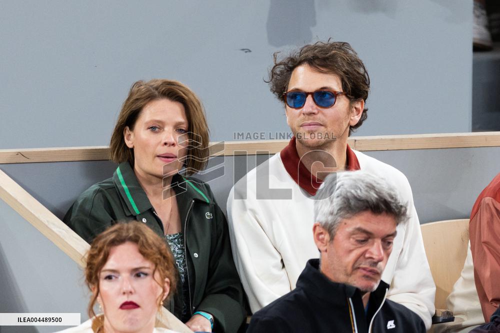 2025 French Open - Celebrities In Stands Day 11