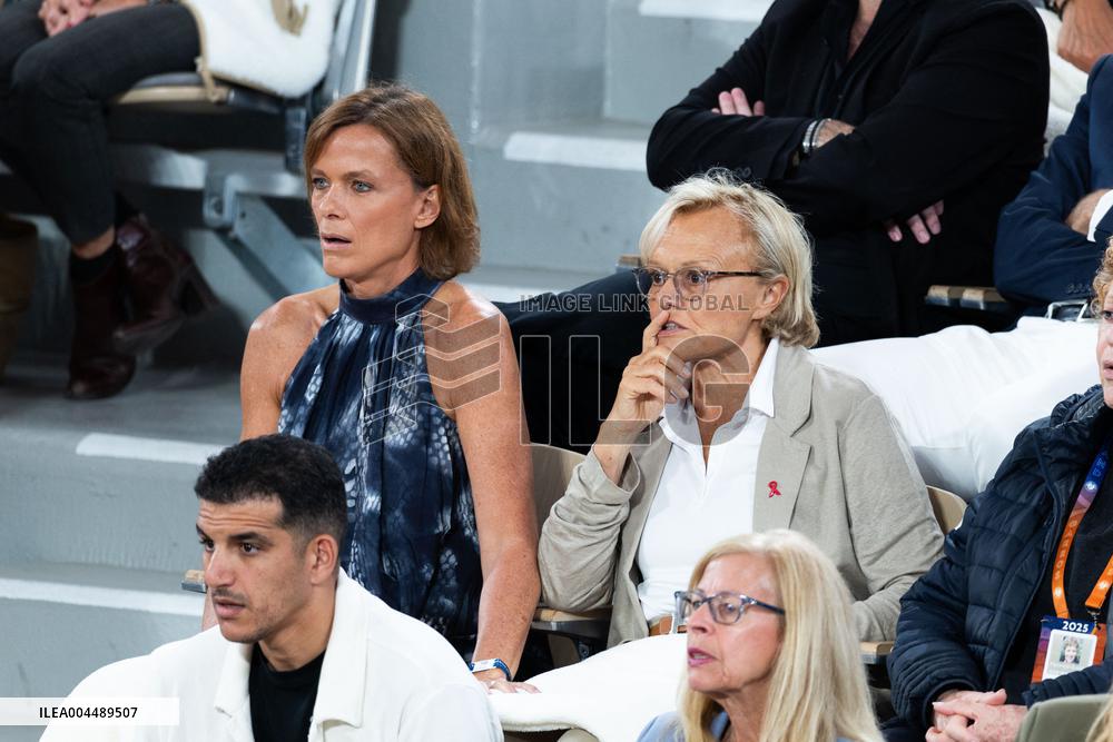 2025 French Open - Celebrities In Stands Day 11