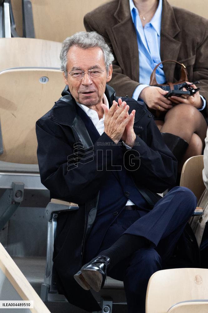2025 French Open - Celebrities In Stands Day 11
