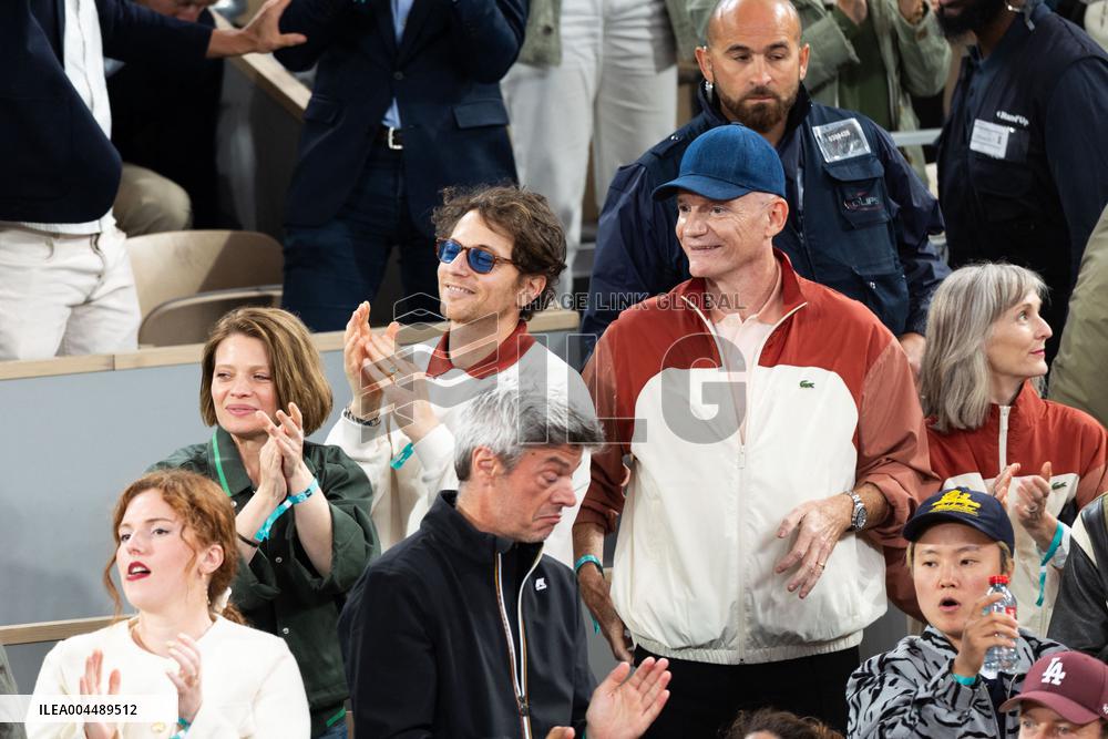 2025 French Open - Celebrities In Stands Day 11