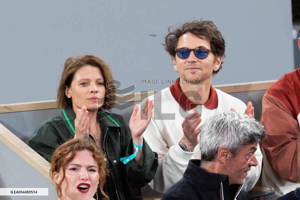 2025 French Open - Celebrities In Stands Day 11