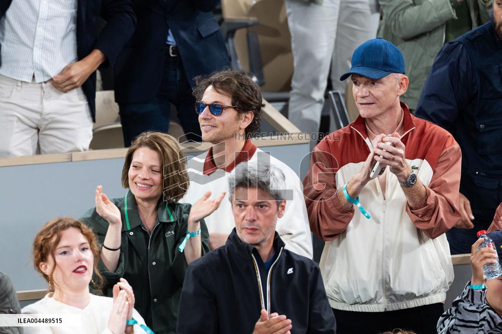 2025 French Open - Celebrities In Stands Day 11