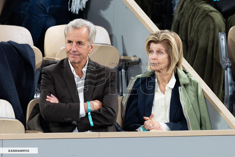 2025 French Open - Celebrities In Stands Day 11