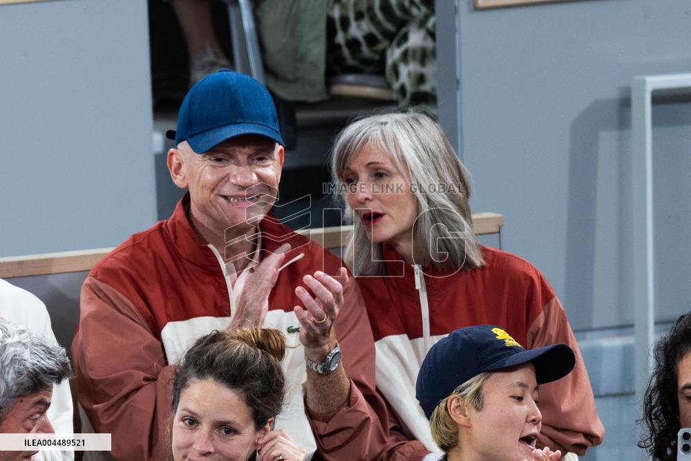 2025 French Open - Celebrities In Stands Day 11