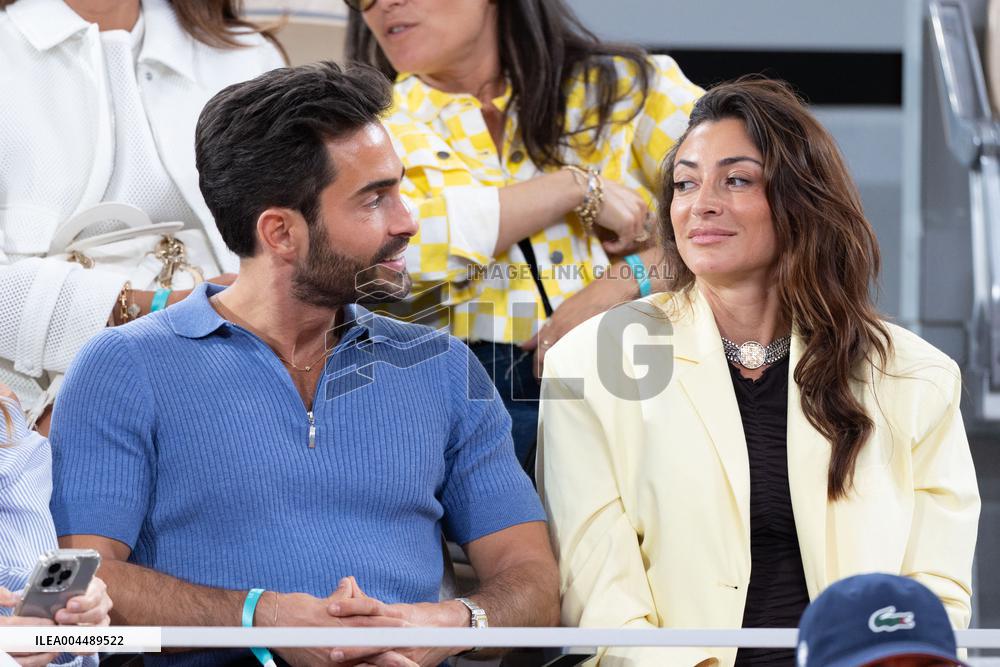 2025 French Open - Celebrities In Stands Day 11