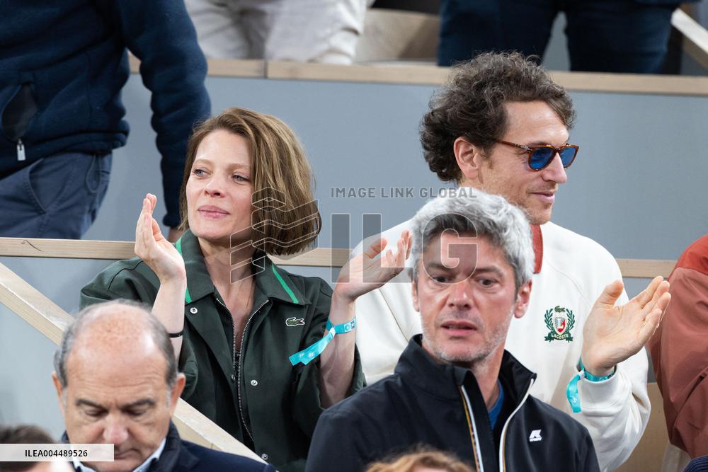 2025 French Open - Celebrities In Stands Day 11