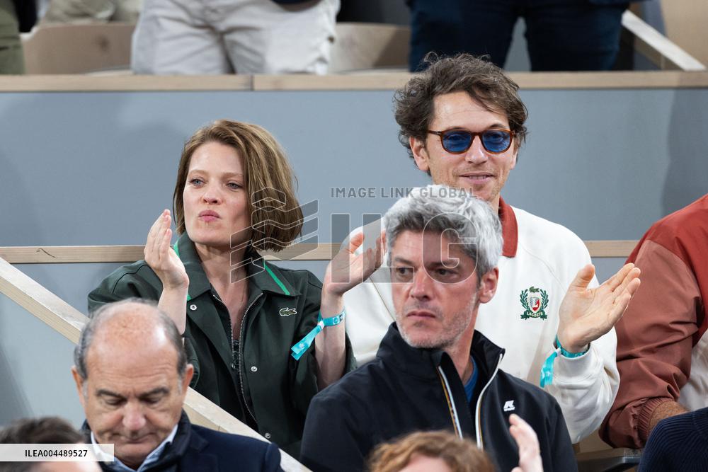 2025 French Open - Celebrities In Stands Day 11