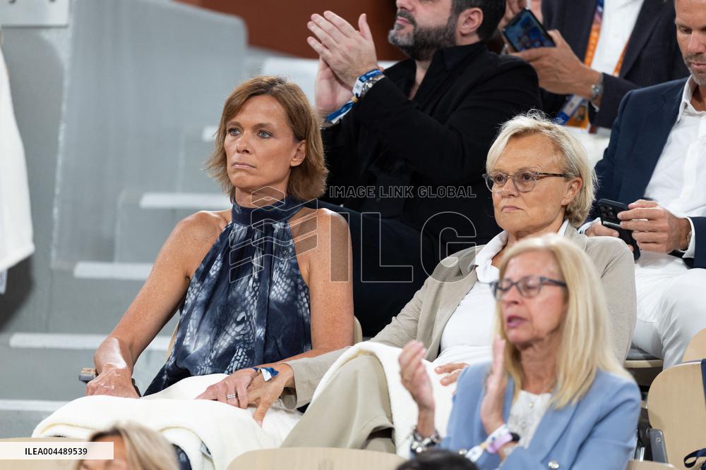 2025 French Open - Celebrities In Stands Day 11