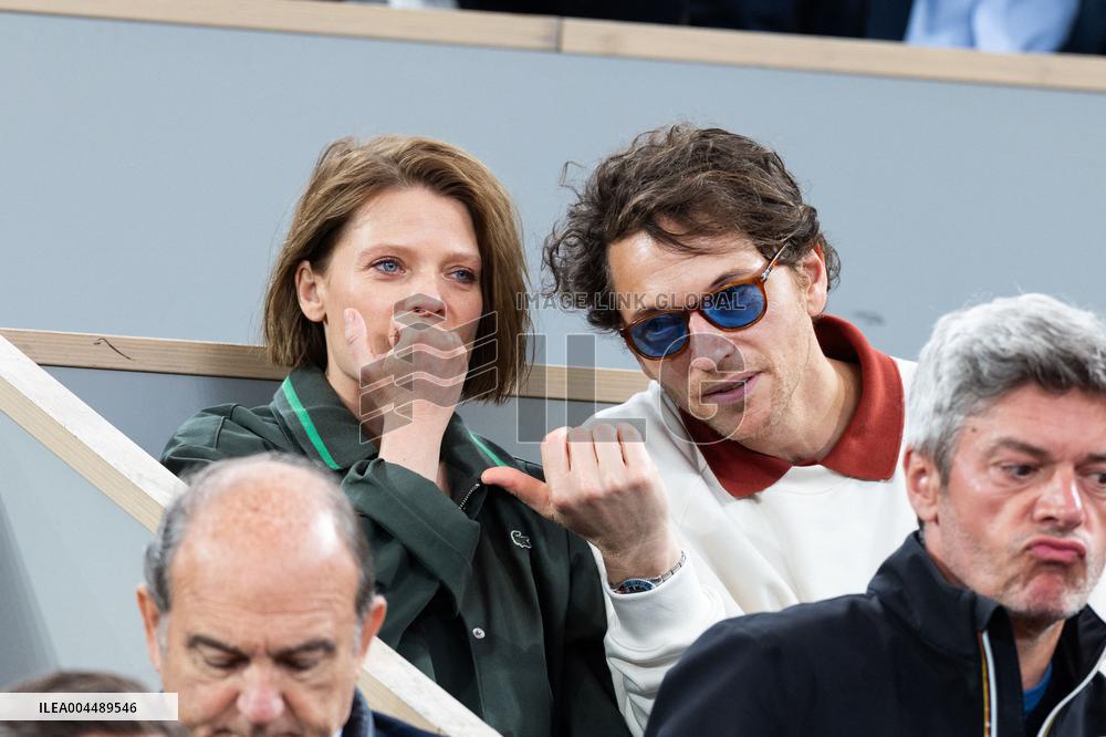 2025 French Open - Celebrities In Stands Day 11