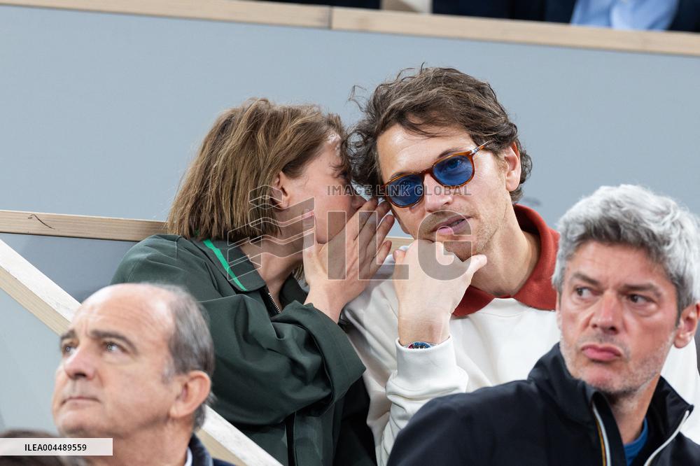 2025 French Open - Celebrities In Stands Day 11