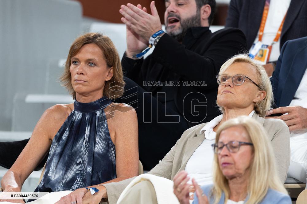 2025 French Open - Celebrities In Stands Day 11