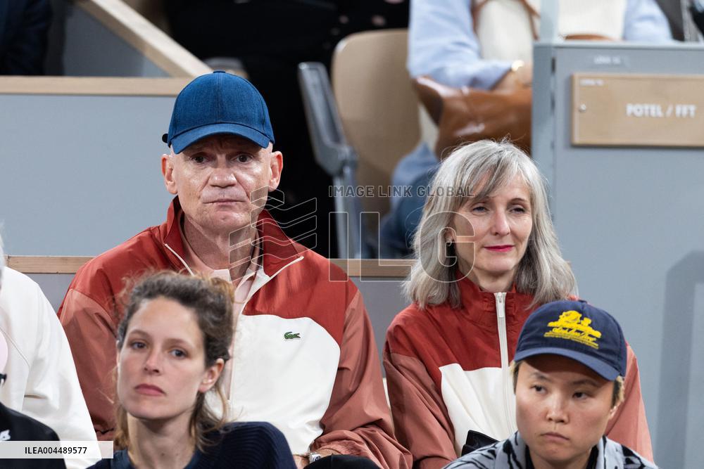 2025 French Open - Celebrities In Stands Day 11