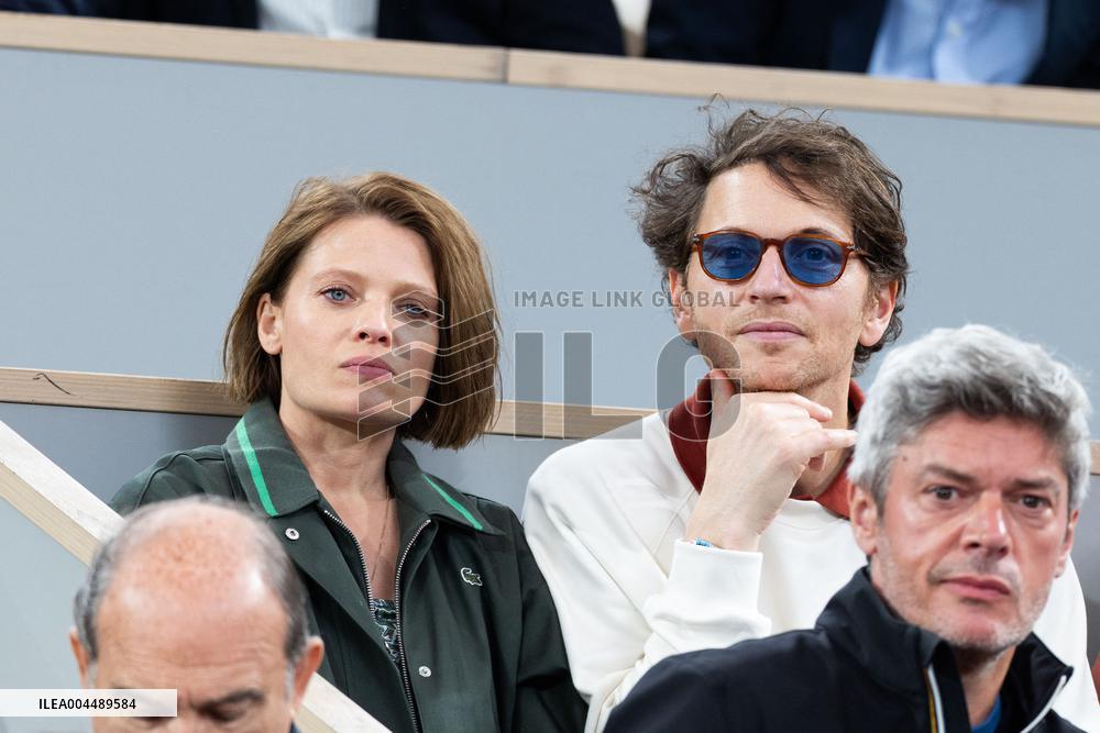 2025 French Open - Celebrities In Stands Day 11