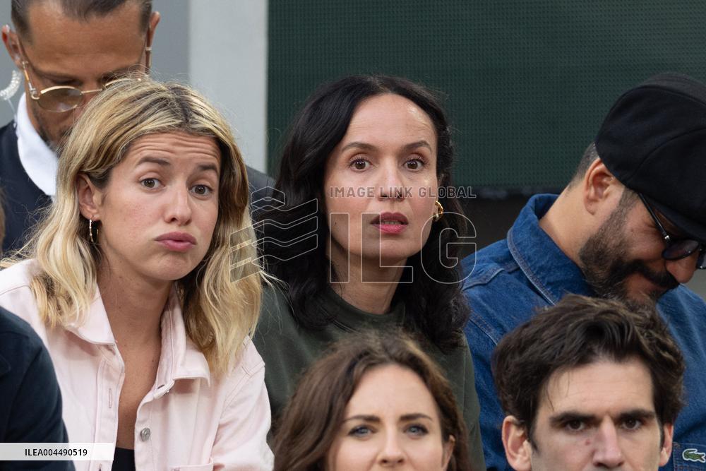 2025 French Open - Celebrities In Stands Night 11 NB