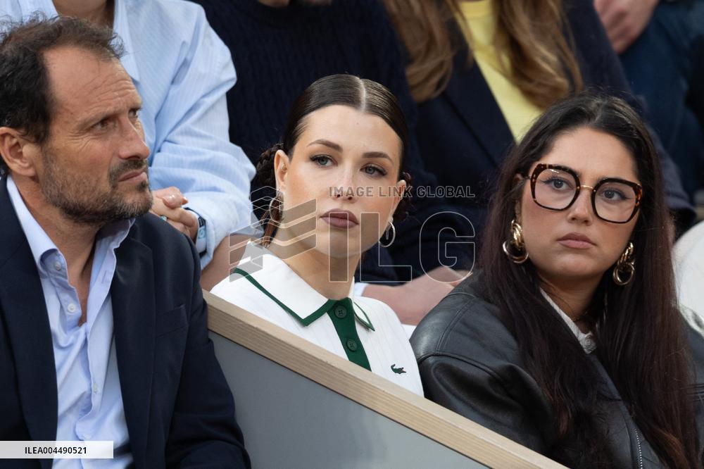 2025 French Open - Celebrities In Stands Night 11 NB