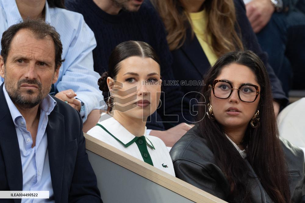 2025 French Open - Celebrities In Stands Night 11 NB