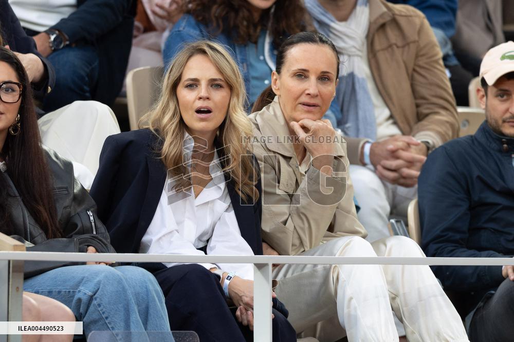 2025 French Open - Celebrities In Stands Night 11 NB