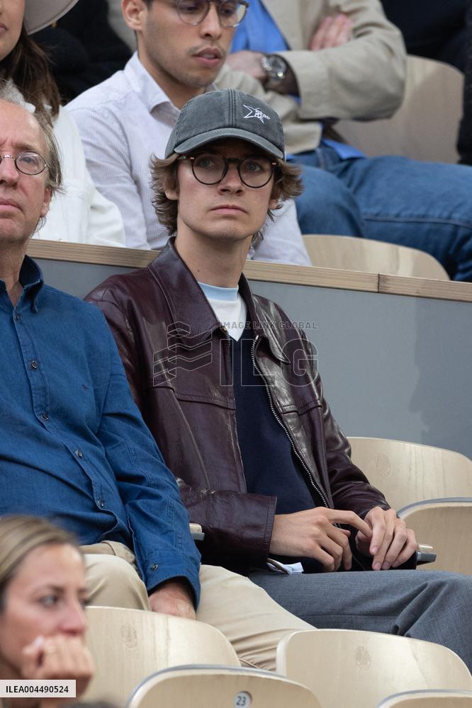 2025 French Open - Celebrities In Stands Night 11 NB