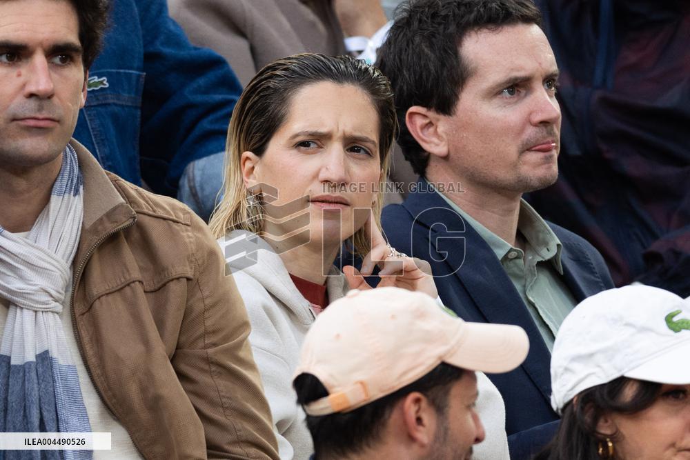 2025 French Open - Celebrities In Stands Night 11 NB